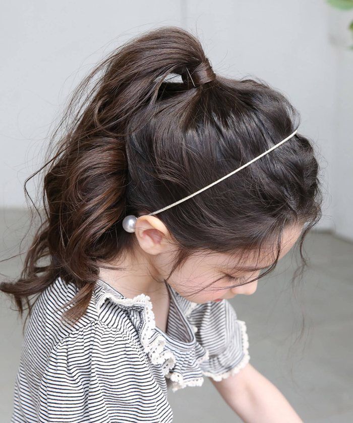 BACKYARD FAMILY「細い カチューシャ キッズ パール 通販 ヘッドドレス 女の子 子供 子ども こども セレモニー」|その他|