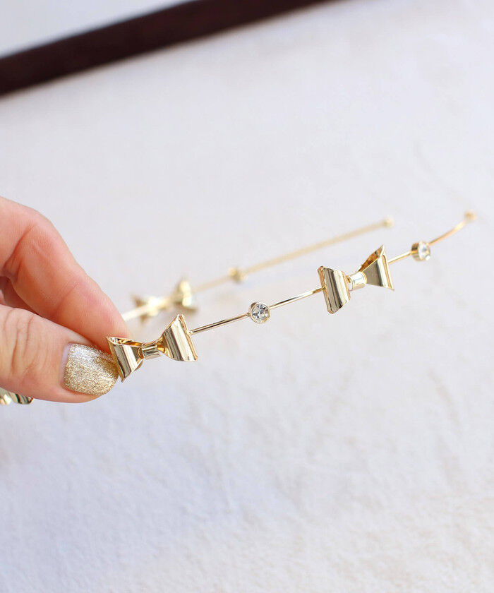 BACKYARD FAMILY「細い カチューシャ キッズ キラキラ リボン 通販 ヘッドドレス 髪飾り 女の子 子供 子ども」|その他|