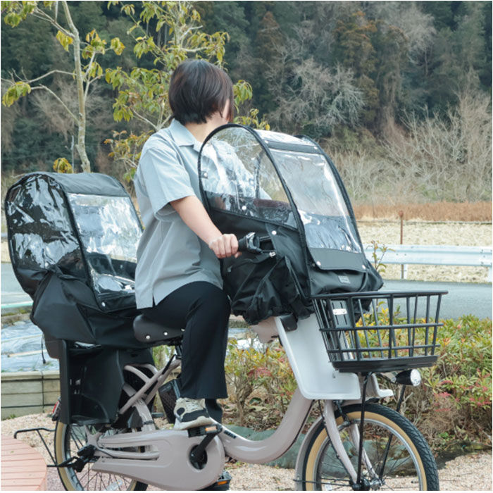 BACKYARD FAMILY「自転車 レインカバー 子供乗せ 前 通販 チャイルドシートカバー 前乗せ カバー 雨カバー 雨よけ」|その他|