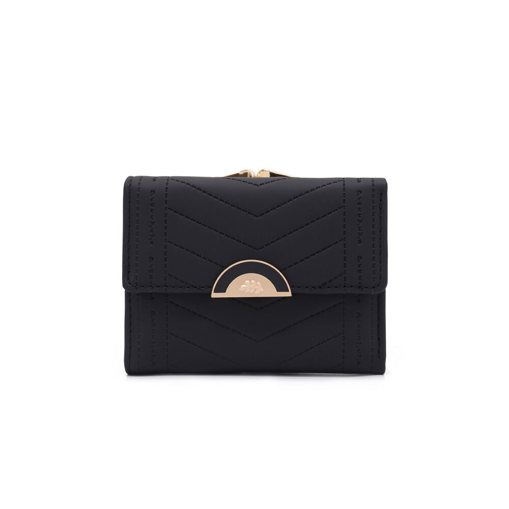 BACKYARD FAMILY「財布 折りたたみ財布 通販 三つ折り財布 レディース 三つ折り ウォレット お財布 オシャレ」|財布|ブラック1