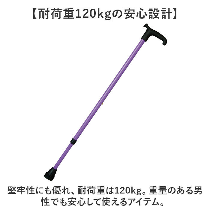 BACKYARD FAMILY「杖 オッセンベルグ 通販 ステッキ t字杖 つえ 一本杖 １本杖 伸縮杖 伸縮タイプ 軽量 伸縮」|その他|