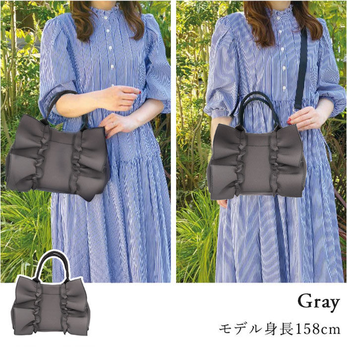 BACKYARD FAMILY「トートバッグ フリル 通販 pink trick ピンクトリック フリルバッグ レディース トート」|トートバッグ|