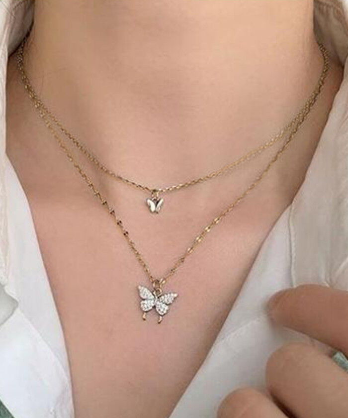 BACKYARD FAMILY「ネックレス レディース シンプル 通販 ペンダント 首飾り ジュエリー アクセサリー 二重 ダブル」|その他|