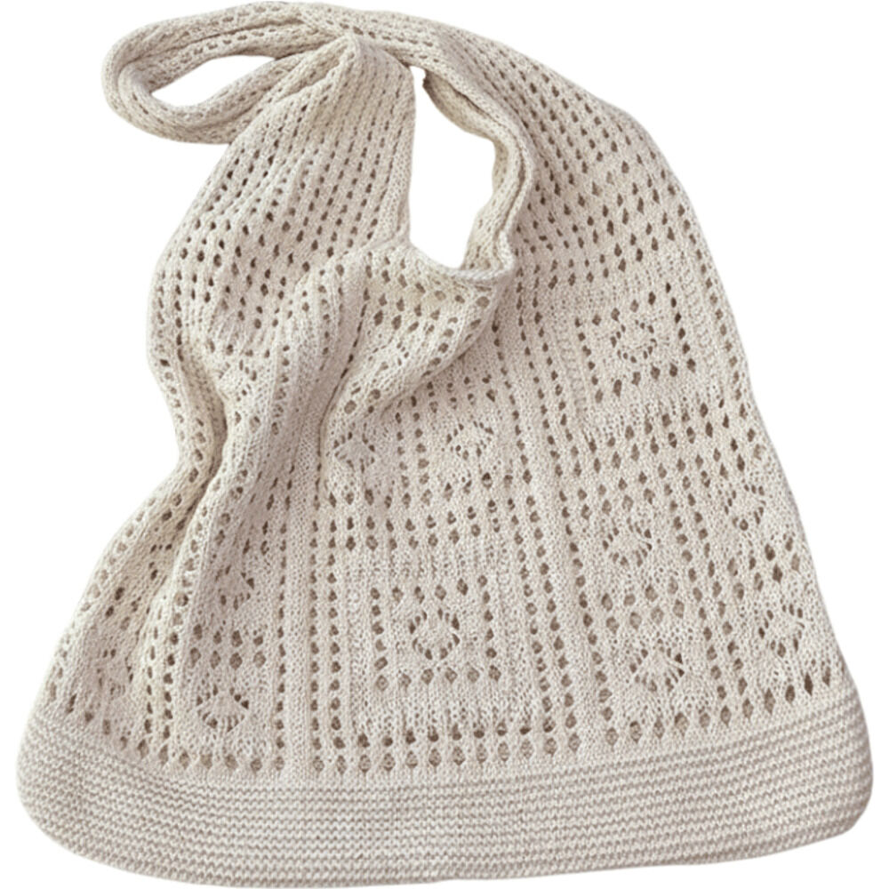 BACKYARD FAMILY「ニットトートバッグ 肩掛け 通販 トートバッグ レディース ニットバッグ ニットトート ニット」|トートバッグ|ホワイト1