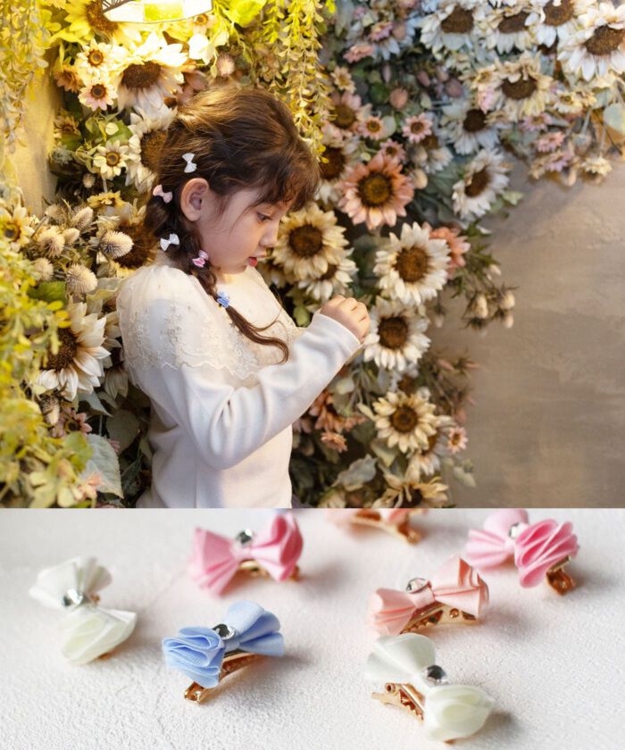 BACKYARD FAMILY「Rora ヘアクリップ キッズ 2個セット 通販 メロディア ミニ ラインストーン ヘアークリップ」|その他|