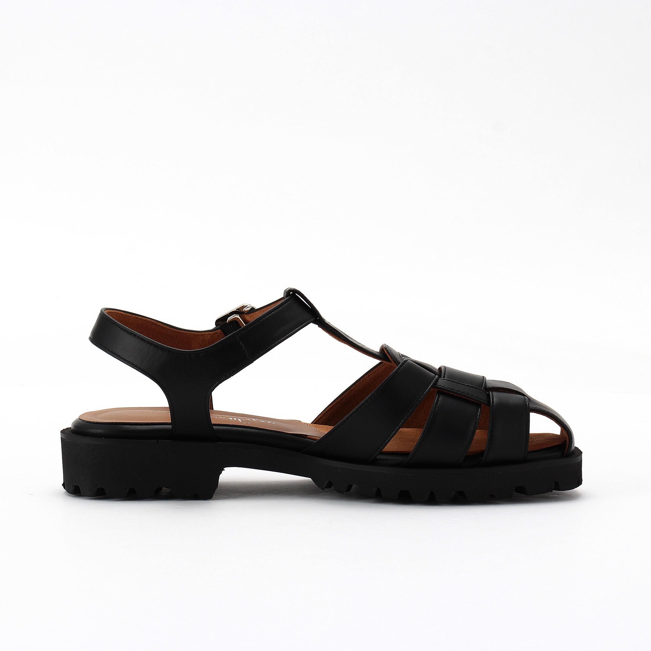 銀座かねまつ「【本革】厚底グルカサンダル」|サンダル|