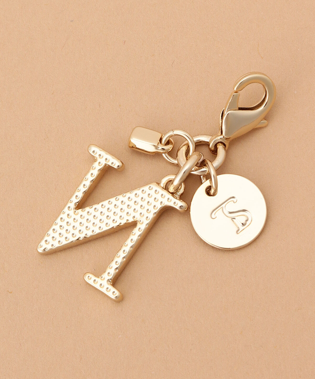 Samantha Thavasa「ビジューシンプルイニシャルファスナーチャーム(N)」|チャーム・キーホルダー|