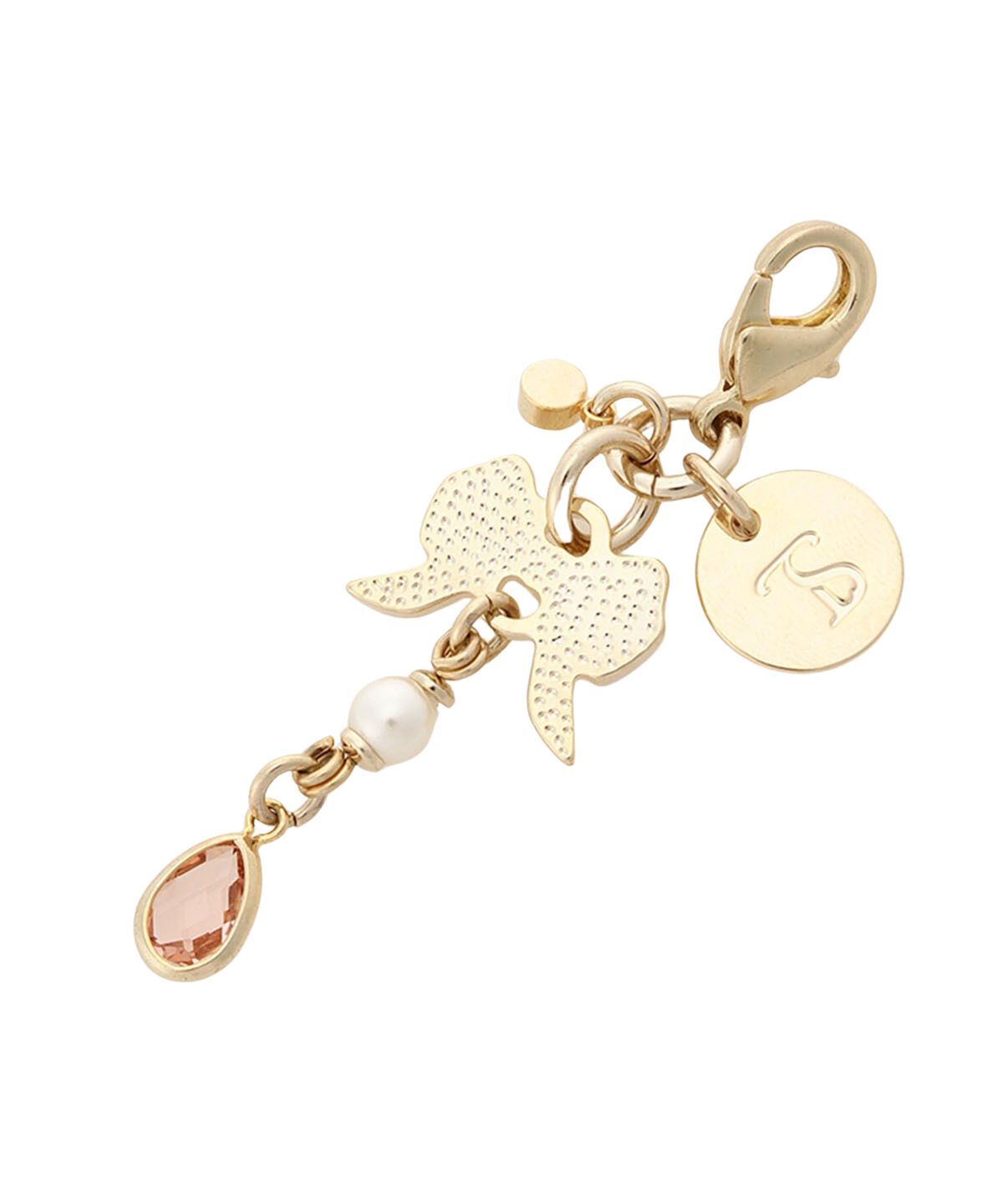 Samantha Thavasa「ゴールドリボンファスナーチャーム」|チャーム・キーホルダー|