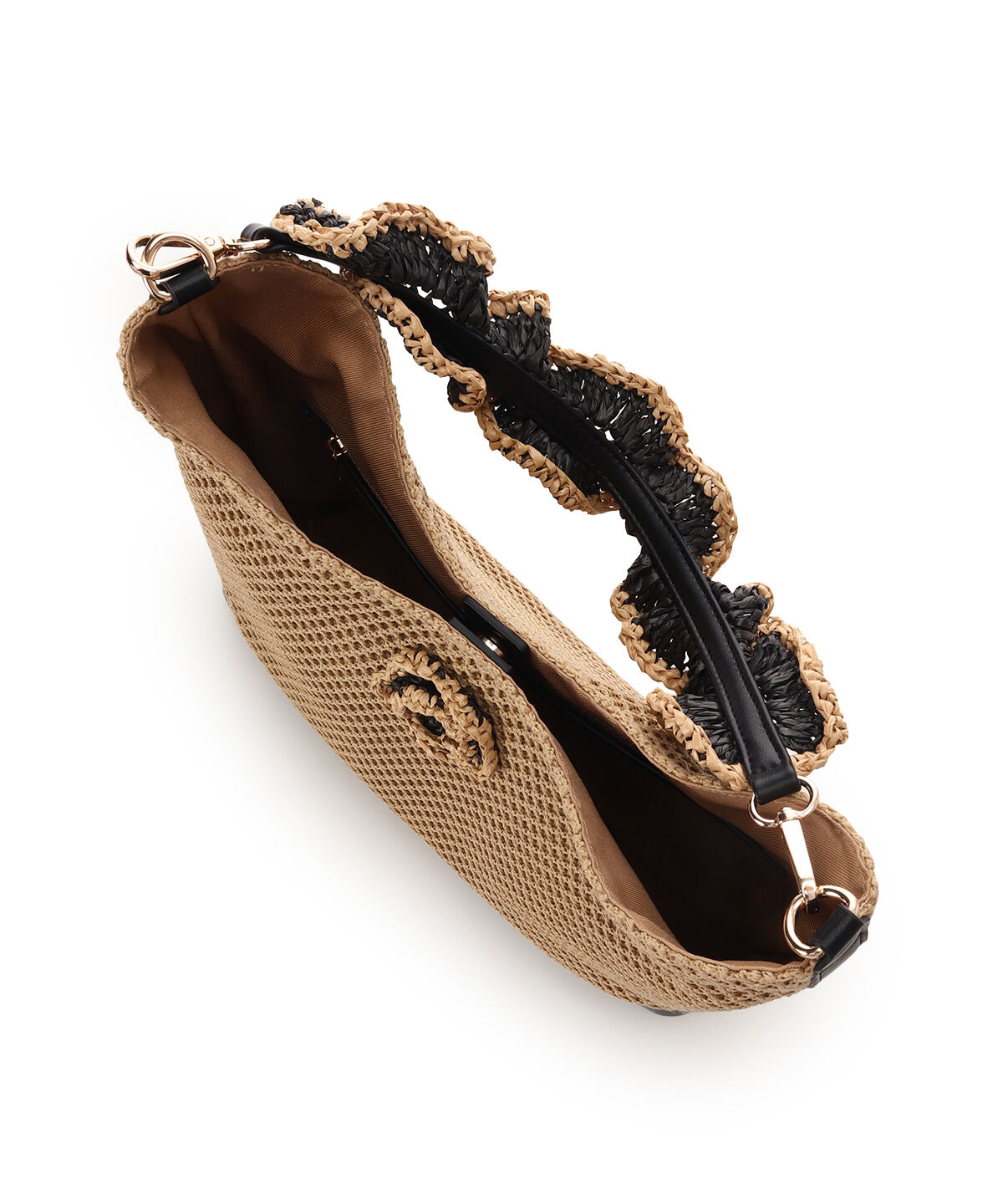 Samantha Thavasa「ワンポイントフラワーモチーフ フリルバッグ」|ハンドバッグ|