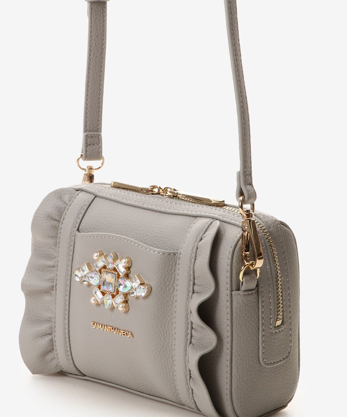 Samantha Vega「ビジューフリルショルダーバッグ」|ショルダー・メッセンジャー|