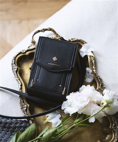 Samantha Vega「ダイヤカットスマホショルダーバッグ」|ショルダー・メッセンジャー|ブラック