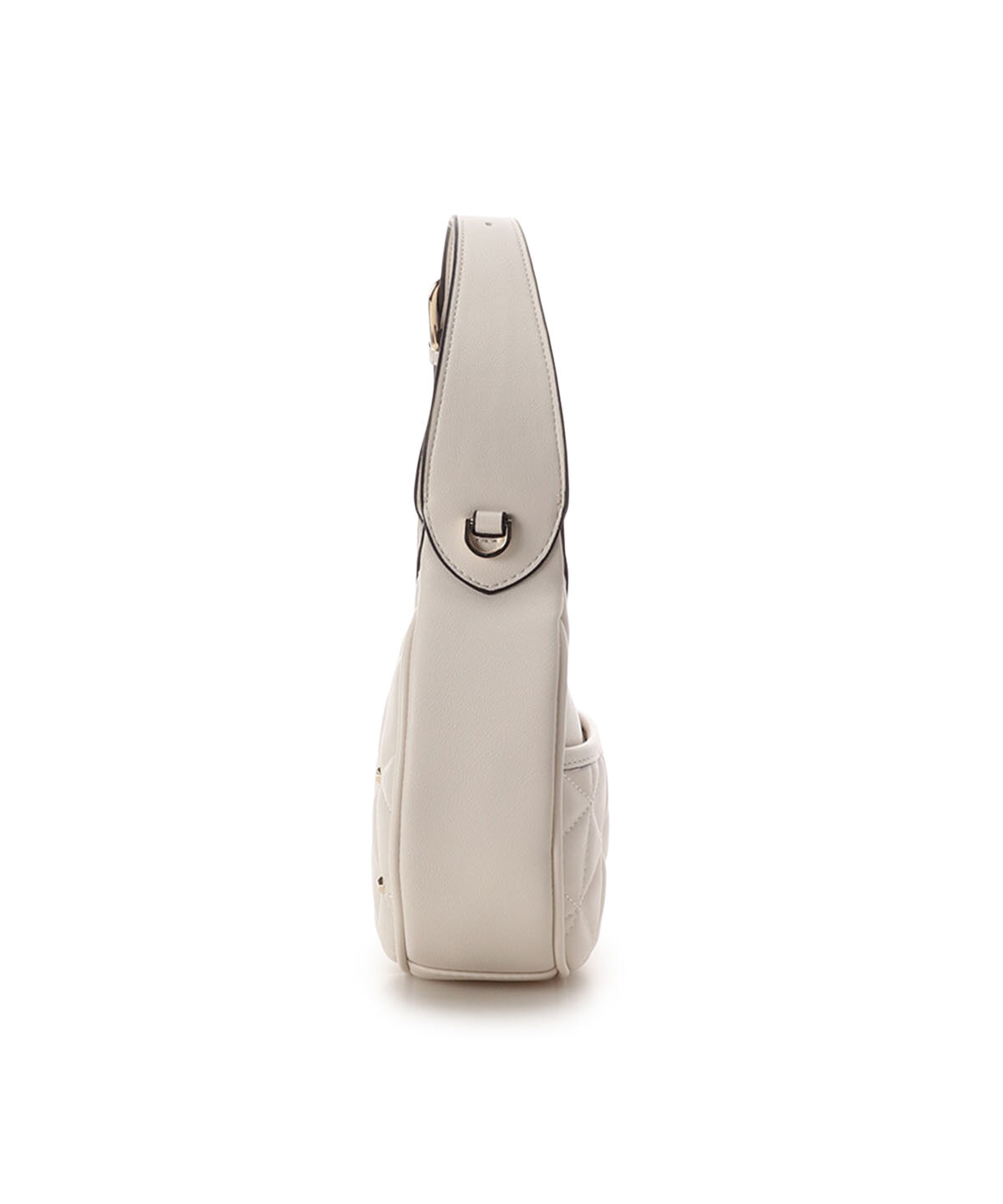 Samantha Vega「キルティングスタッズハーフムーンバッグ」|ハンドバッグ|