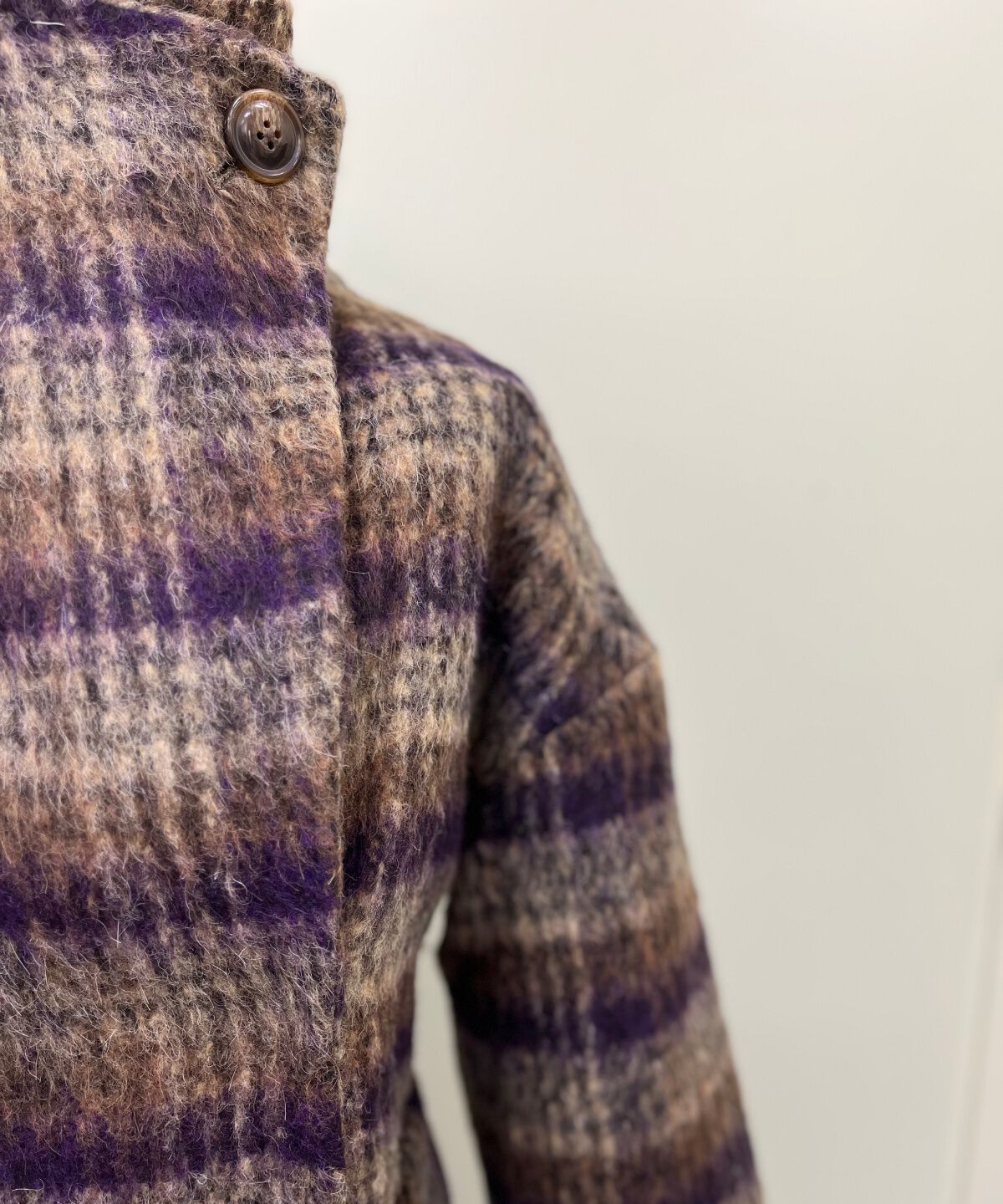 アンドクチュール「アルパカシャギーチェックロングコート」|その他|