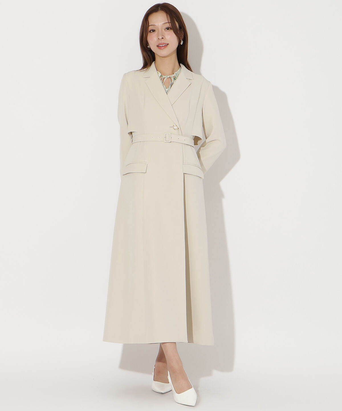 アンドクチュール「トレンチ風ワンピース」|ワンピース|