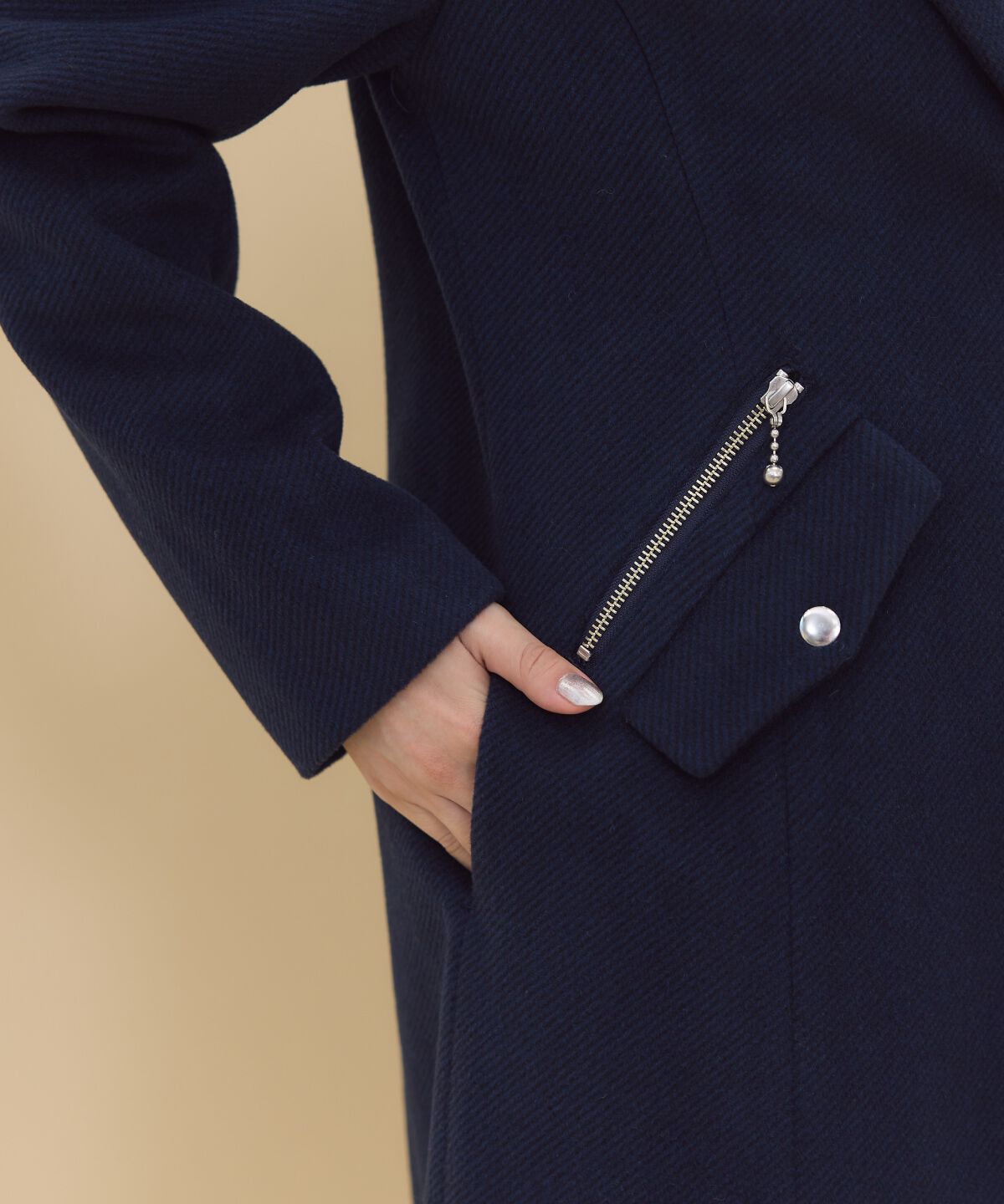 REDYAZEL「ジップチェスターコート」|ステンカラーコート|