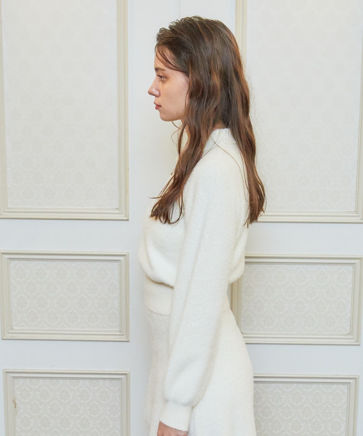 REDYAZEL「シャギーポロニットトップス」|ニット・セーター|