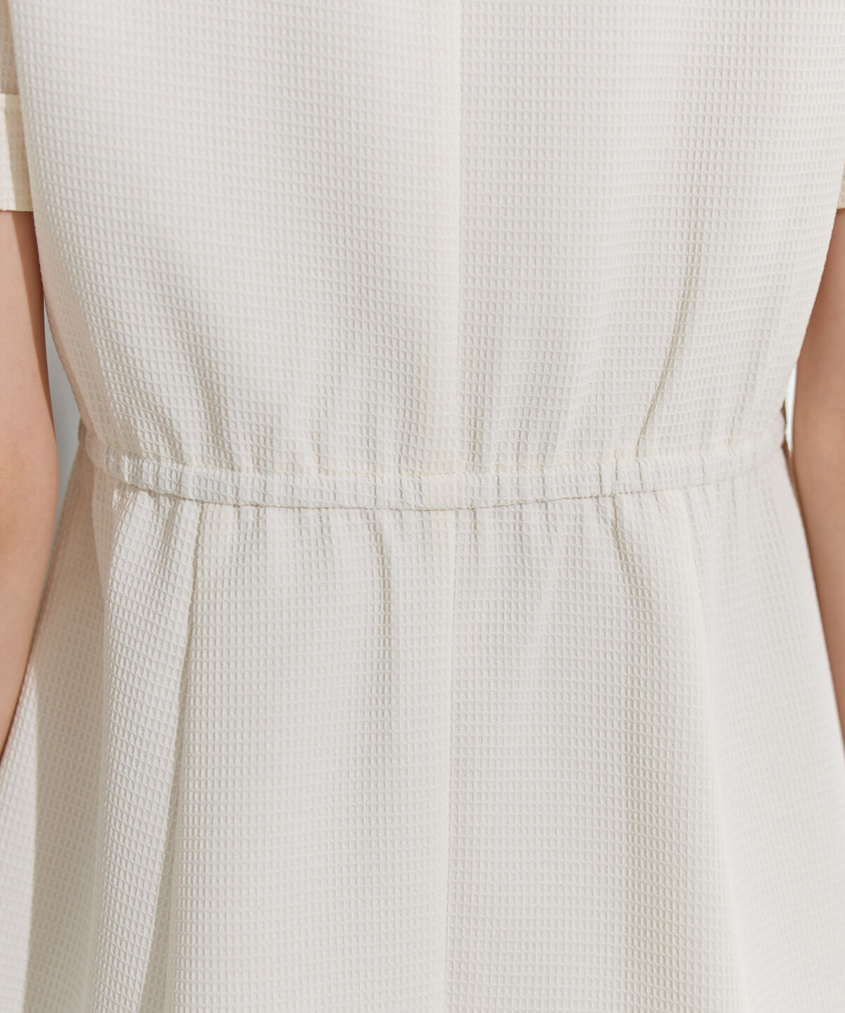 REDYAZEL「エンブレムボタンワッフルシャツワンピース」|ワンピース|