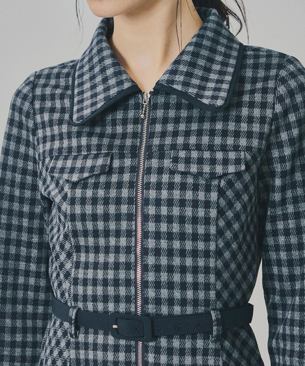 REDYAZEL「クラシカルチェックZIPミニワンピース」|ワンピース|