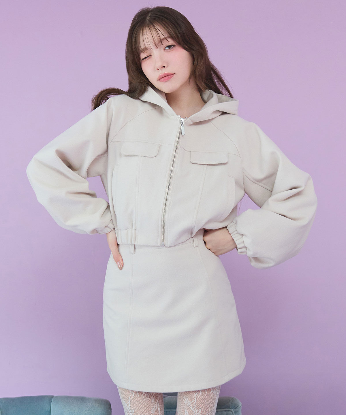 REDYAZEL「ハイウエストフレアミニスカート」|フレア|ﾗｲﾄﾍﾞｰｼﾞｭ