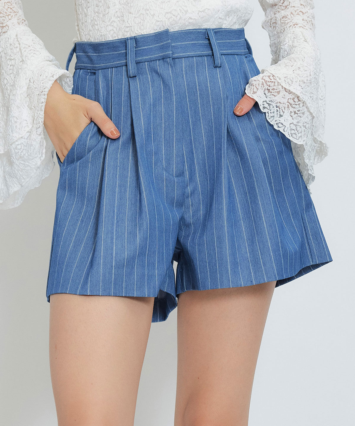 REDYAZEL「ベーシックタックショートパンツ」|キュロット|