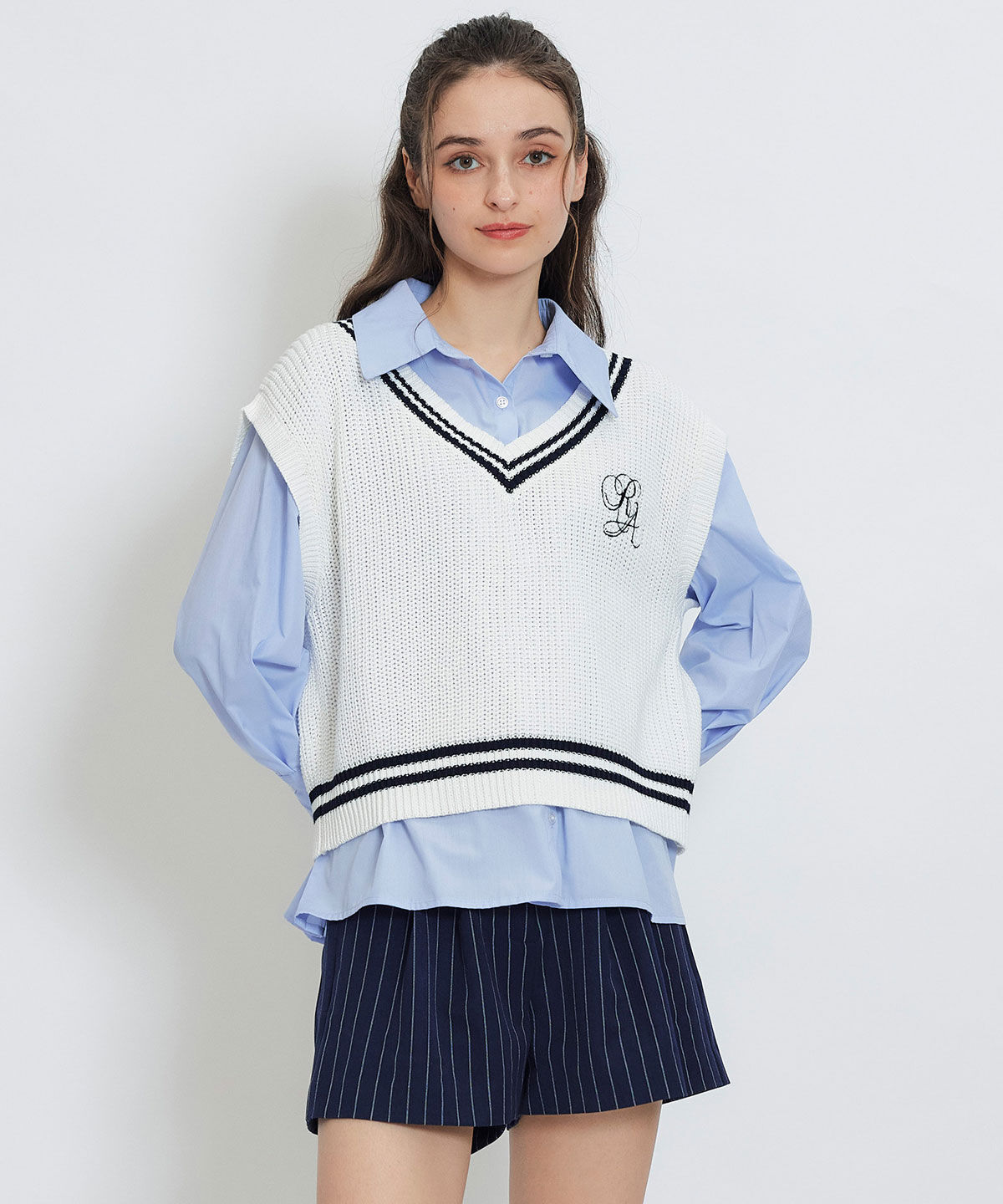 REDYAZEL「ベーシックタックショートパンツ」|キュロット|