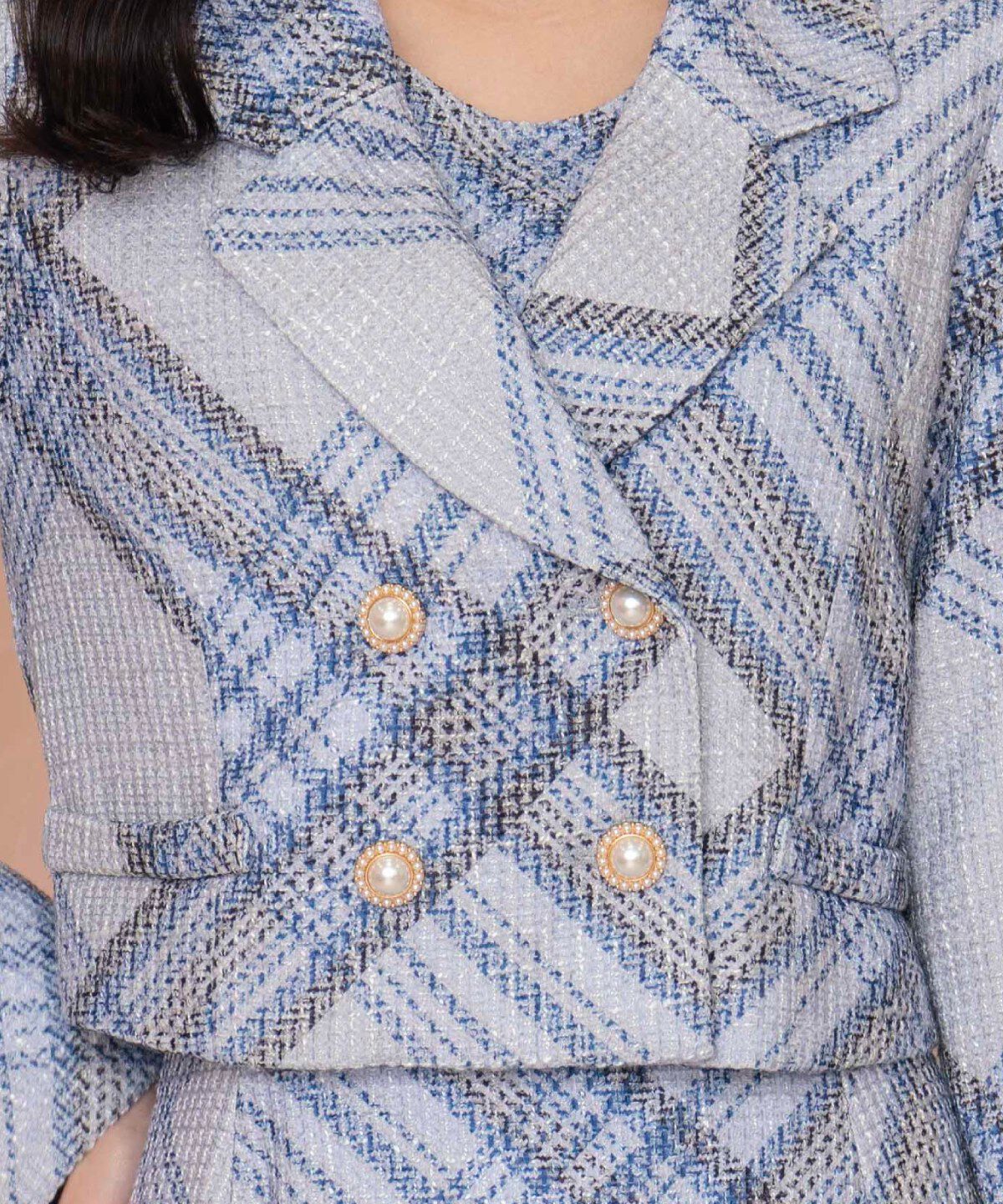 WILLSELECTION「ツイードチェックショートジャケット」|テーラードジャケット|