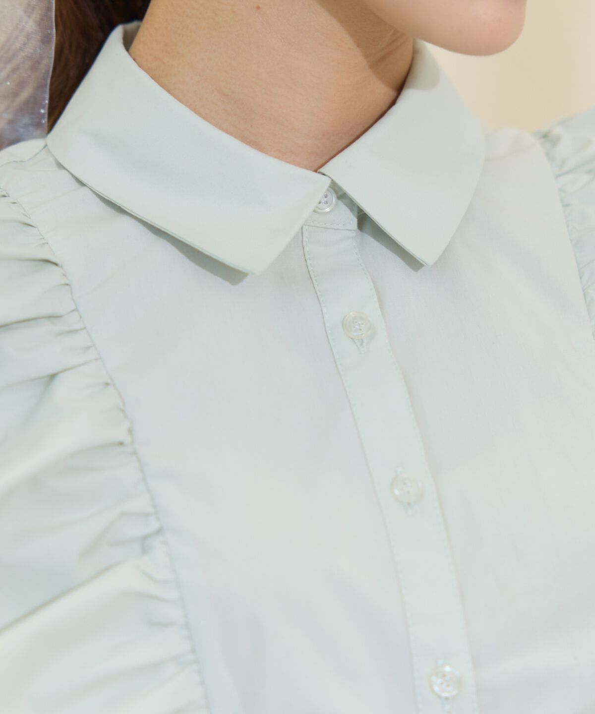 WILLSELECTION「ギャザーリボンフリルスリーブブラウス」|シャツ・ブラウス|