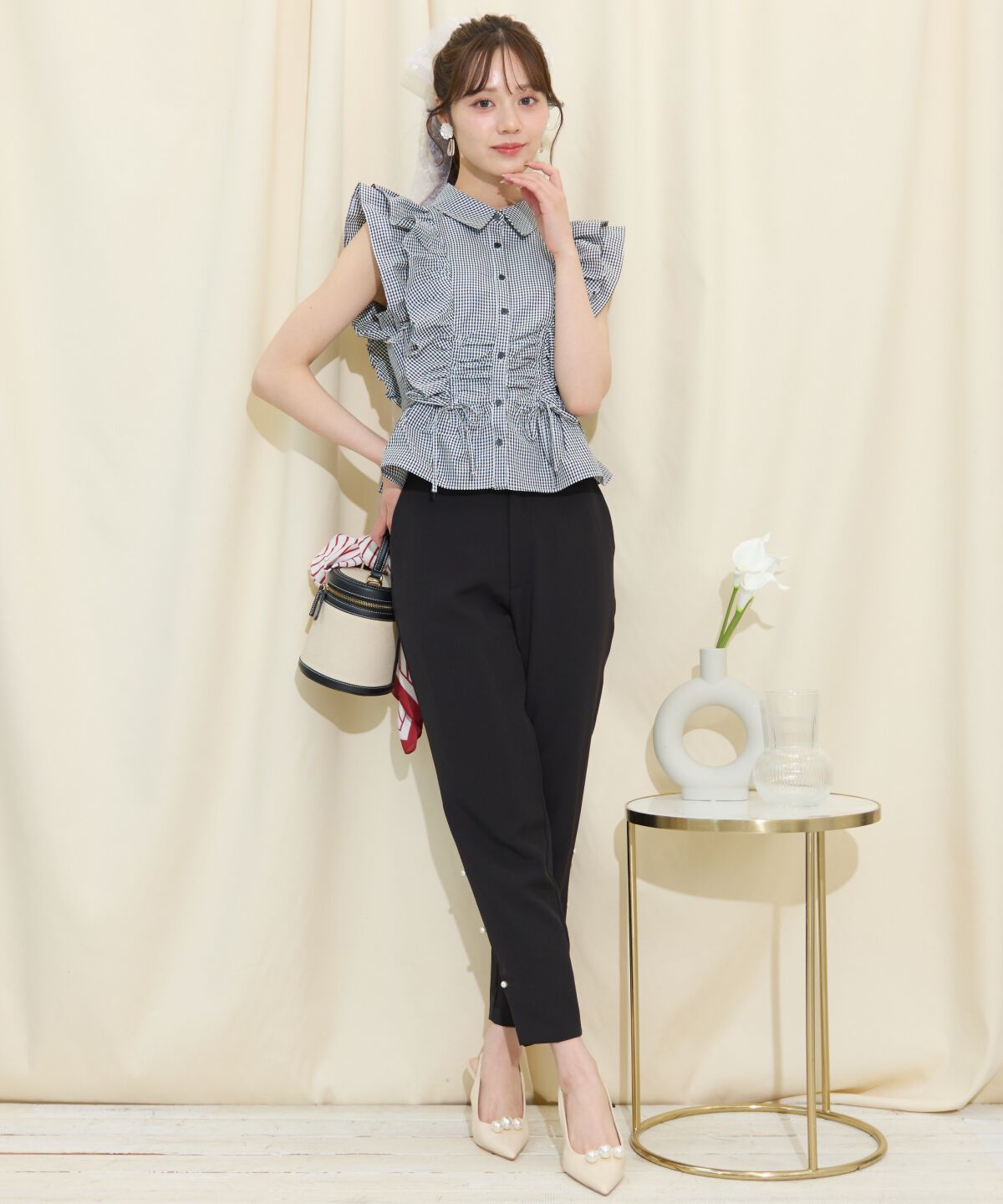 WILLSELECTION「ギャザーリボンフリルスリーブブラウス」|シャツ・ブラウス|