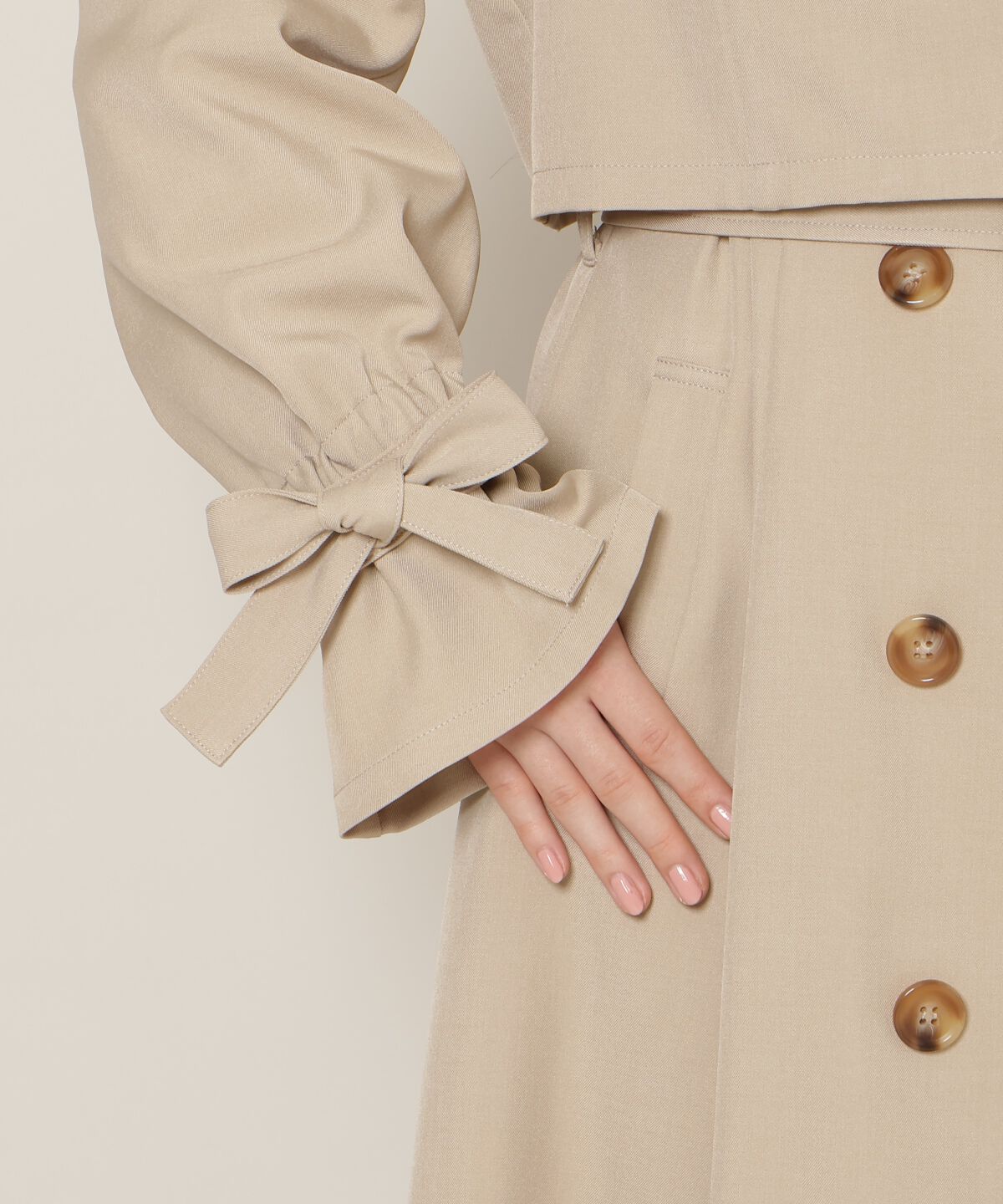 WILLSELECTION「リボンスリーブ3WAYトレンチコート」|トレンチコート|