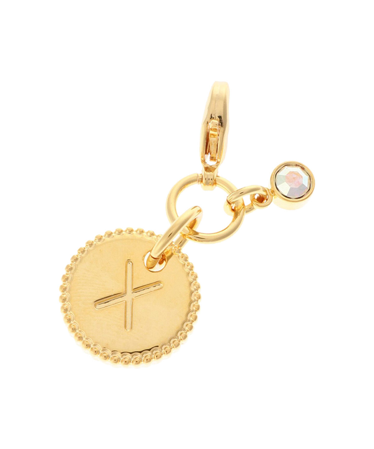 Samantha Thavasa Petit Choice「シンプルイニシャルチャーム Ｘ」|チャーム・キーホルダー|ゴールド