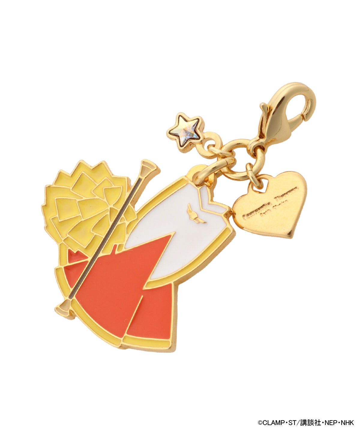 Samantha Thavasa Petit Choice「｢ｶｰﾄﾞｷｬﾌﾟﾀｰさくら｣ｺﾚｸｼｮﾝ ﾌｧｽﾅｰﾁｬｰﾑ(さく  」|チャーム・キーホルダー|ゴールド