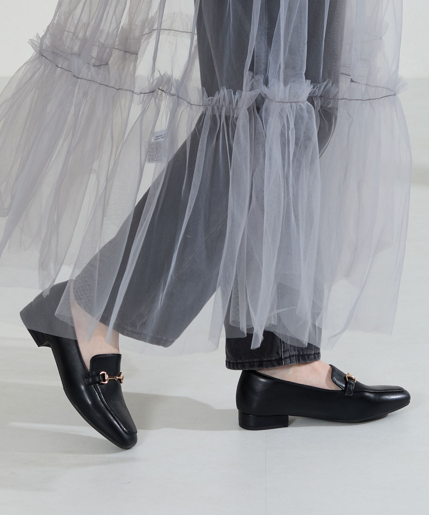 ORiental TRaffic「【跳べるパンプス/シリーズ累計１５０万足突破】スクエアトゥ ビット モチーフ  ローファー /R-3210」|パンプス|