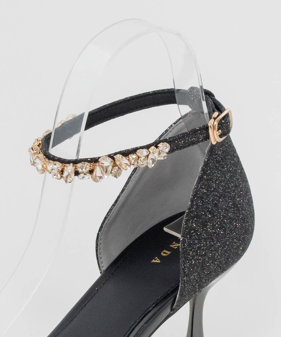  「2WAY グリッターストラップパンプス」|パンプス|