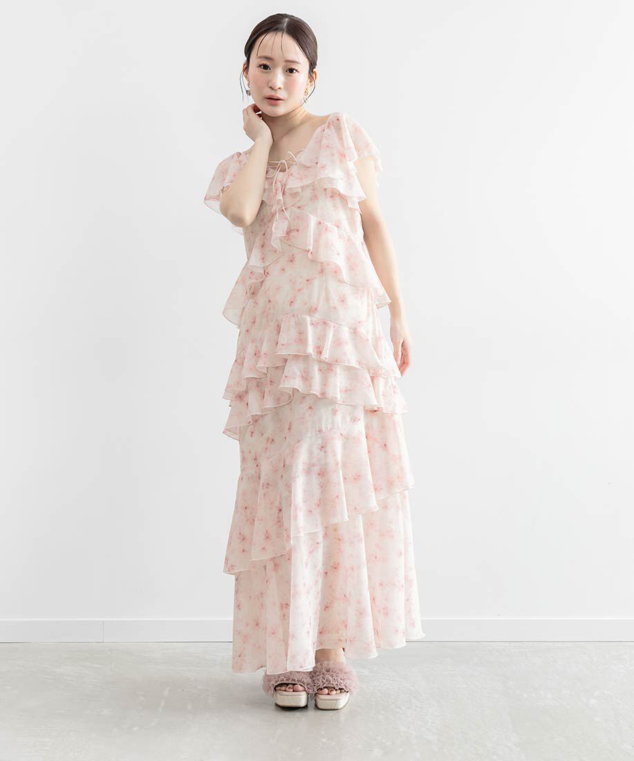  「ボリュームチュールウェッジサンダル」|サンダル|