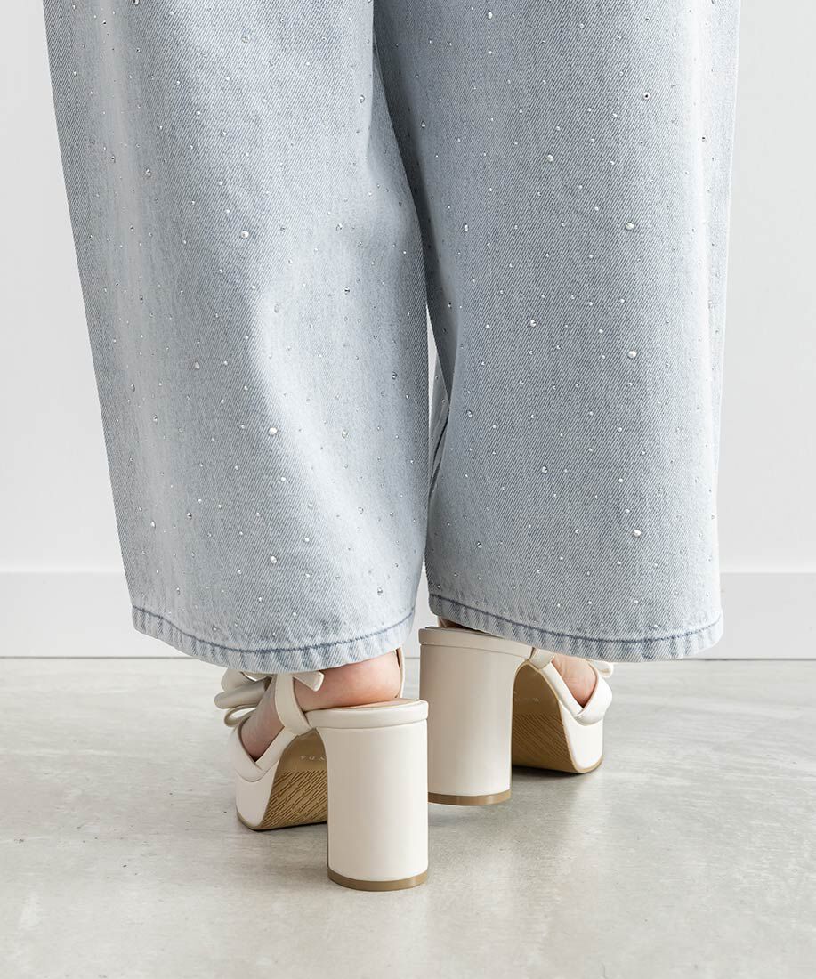  「モノグラムリボンストームサンダル」|サンダル|