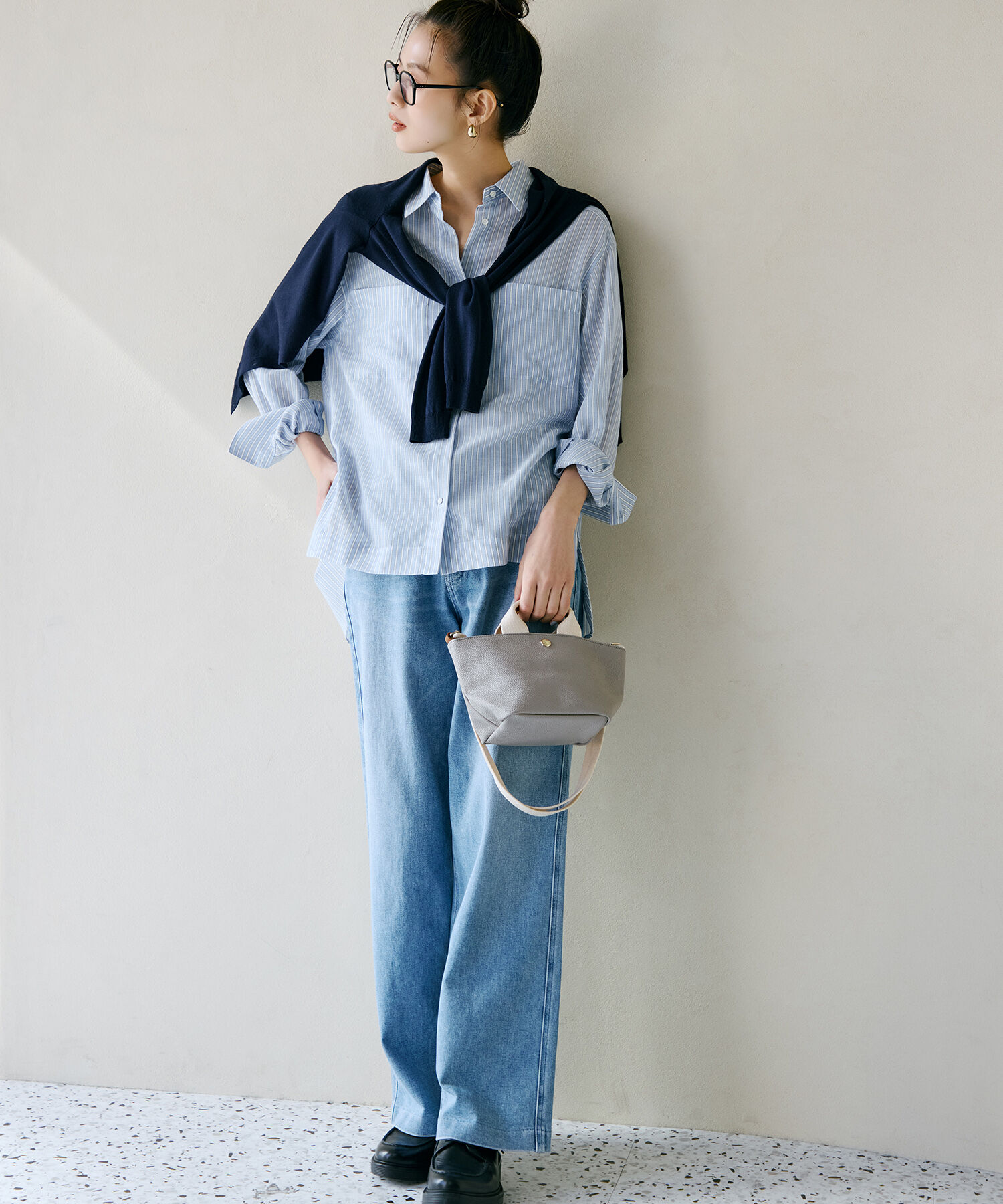 TOPKAPI BREATH「スコッチグレイン ネオレザー ショルダー付き ミニ トートバッグ プレーン」|ショルダー・メッセンジャー|