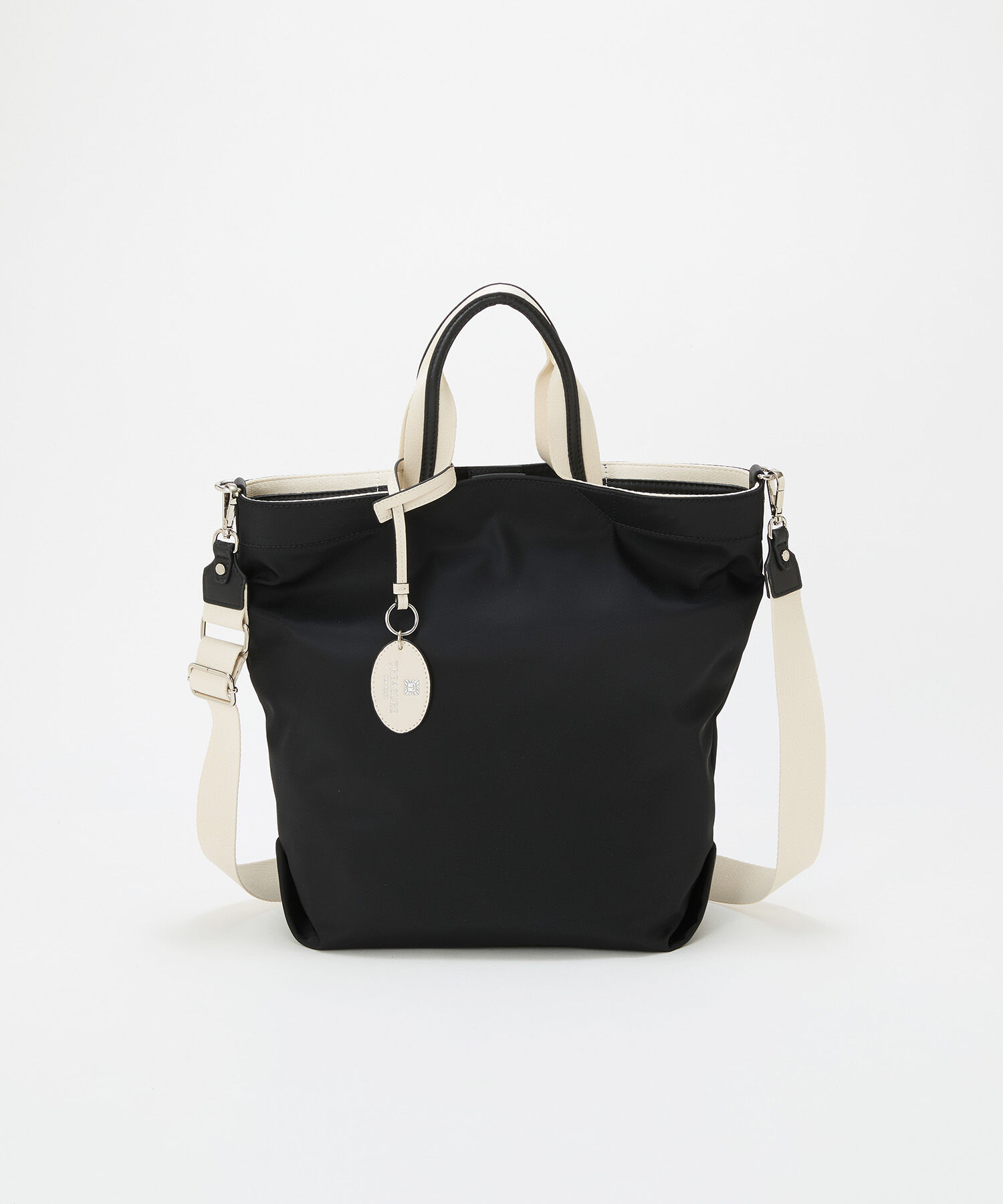 TOPKAPI TREASURE「【TREASURE TOPKAPI】ストライプハンドル ナイロン 縦型 2way トートバッグ A4対応」|トートバッグ|