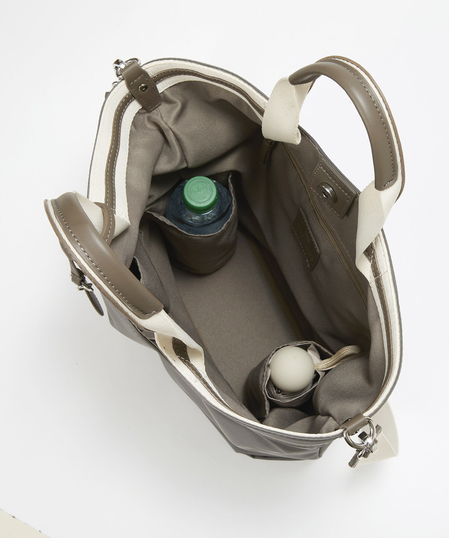 TOPKAPI TREASURE「【TREASURE TOPKAPI】ストライプハンドル ナイロン 縦型 2way トートバッグ A4対応」|トートバッグ|