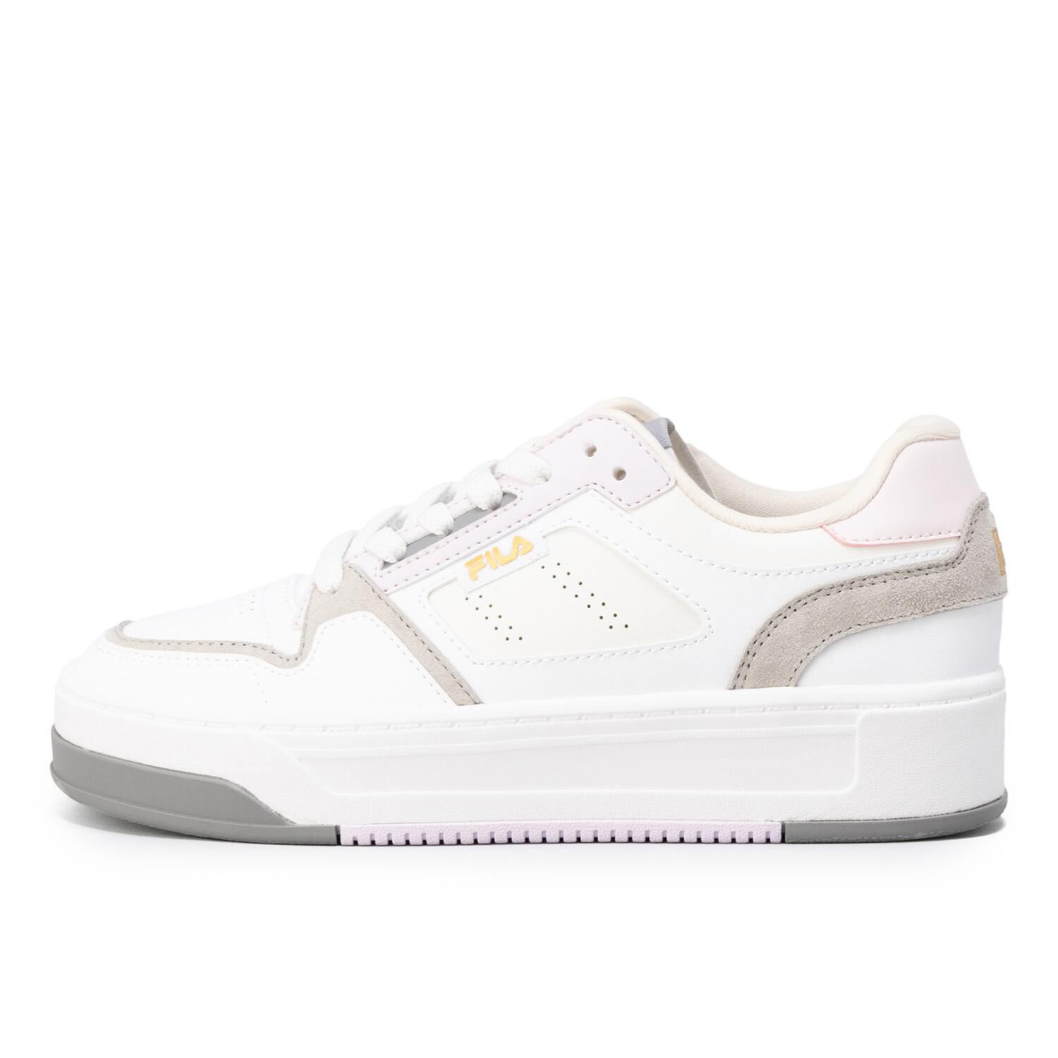 FILA「【FILA】COURT FEATHERY PINK  BLOSSOM」|スニーカー|ホワイト