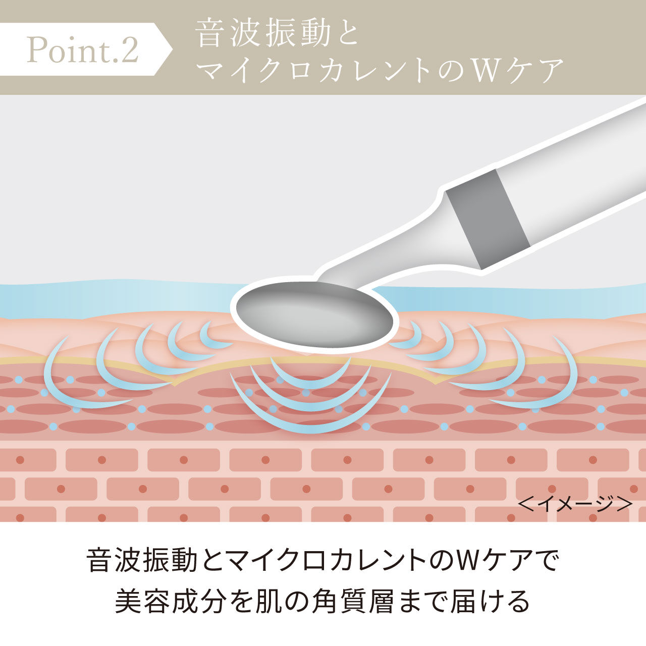 FESTINO「フェスティノ　充電式 フェイシャル スキントリートメント SMHB-022  」|コスメ雑貨|