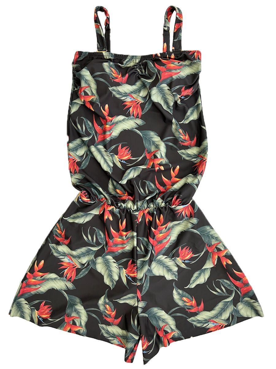 Riberce「トロピカル柄オールインワン水着」|コンビネゾン|