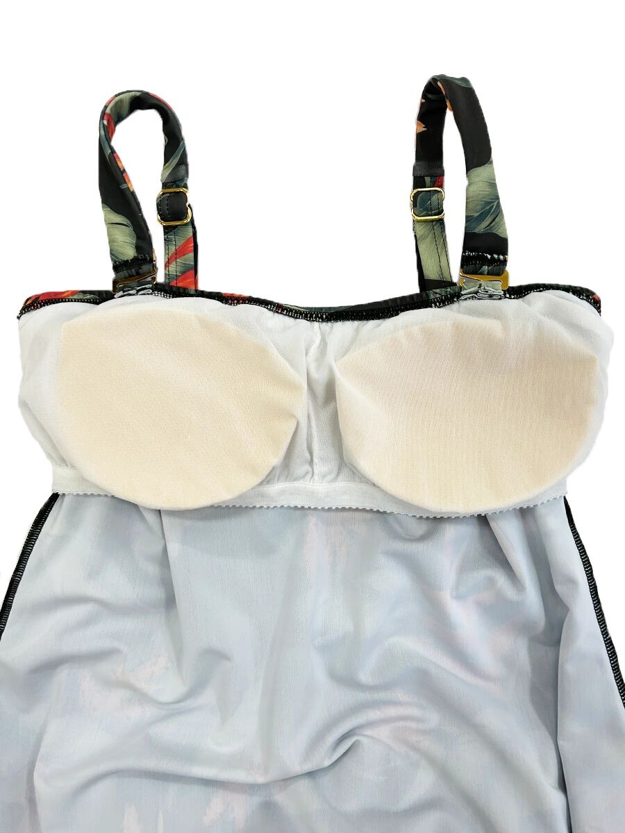 Riberce「トロピカル柄オールインワン水着」|コンビネゾン|