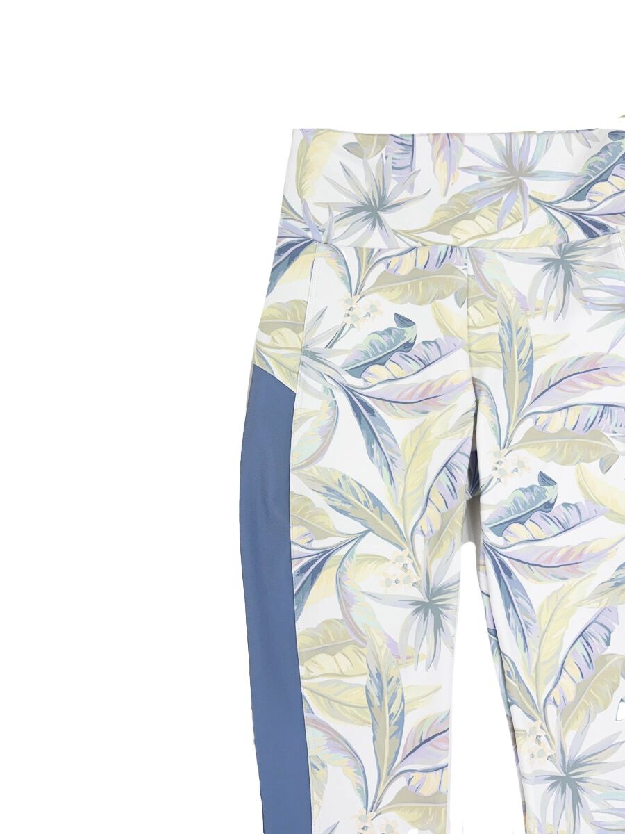 ALBOVE「ペールトーンリーフ柄フルレギンス」|スポーツ|