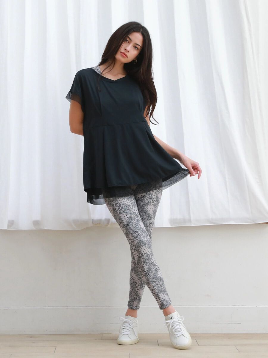 ALBOVE「バンダナプリントフルレギンス」|スポーツ|