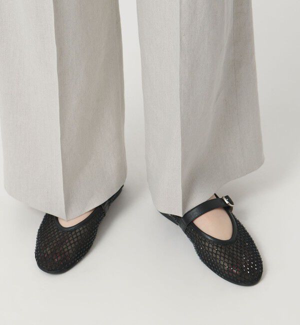 ODETTE E ODILE「メリージェーンビジュー フラット10&uarr;」|パンプス|