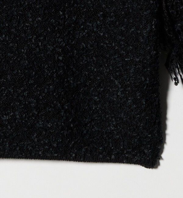 ASTRAET「＜ASTRAET＞ フリンジスリーブ クルーネックニット」|ニット・セーター|