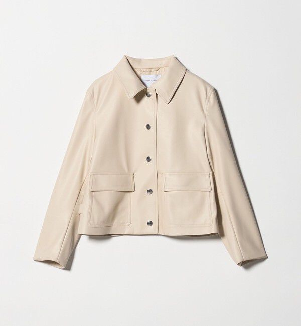 UNITED ARROWS「レザーライク ショートブルゾン」|ブルゾン・スタジャン|