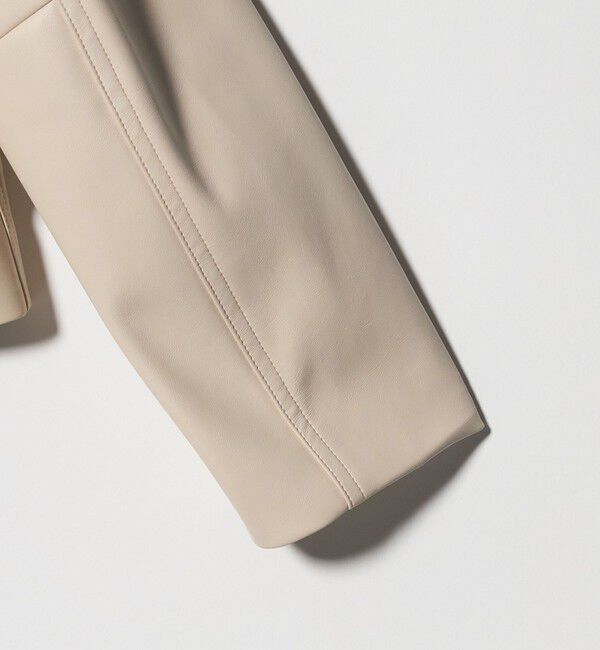 UNITED ARROWS「レザーライク ショートブルゾン」|ブルゾン・スタジャン|