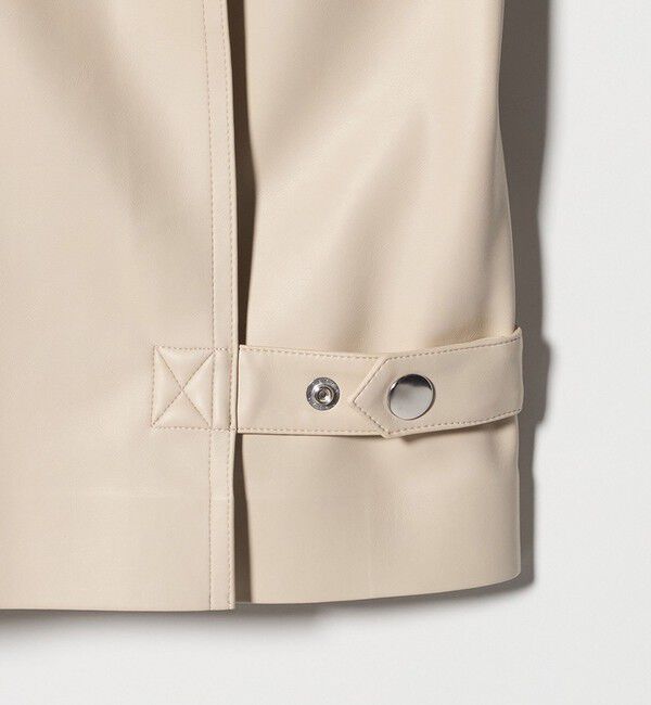 UNITED ARROWS「レザーライク ショートブルゾン」|ブルゾン・スタジャン|