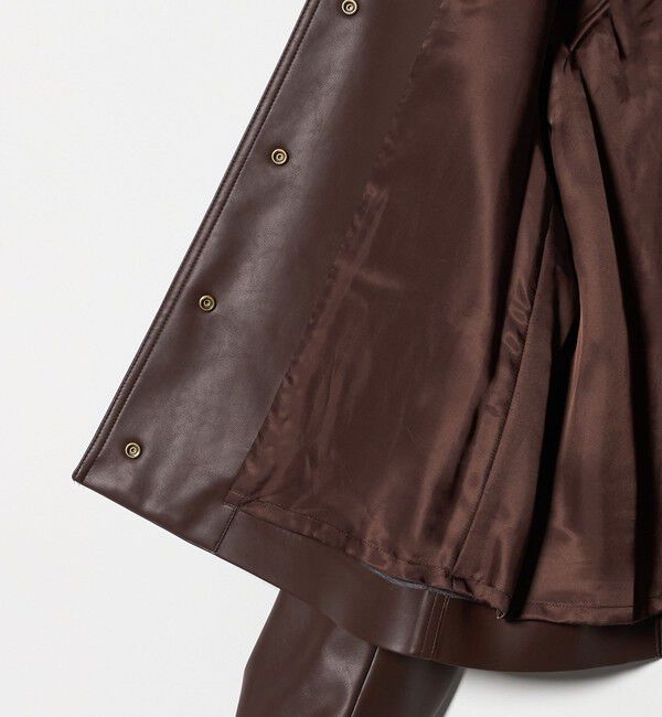 UNITED ARROWS「レザーライク ショートブルゾン」|ブルゾン・スタジャン|